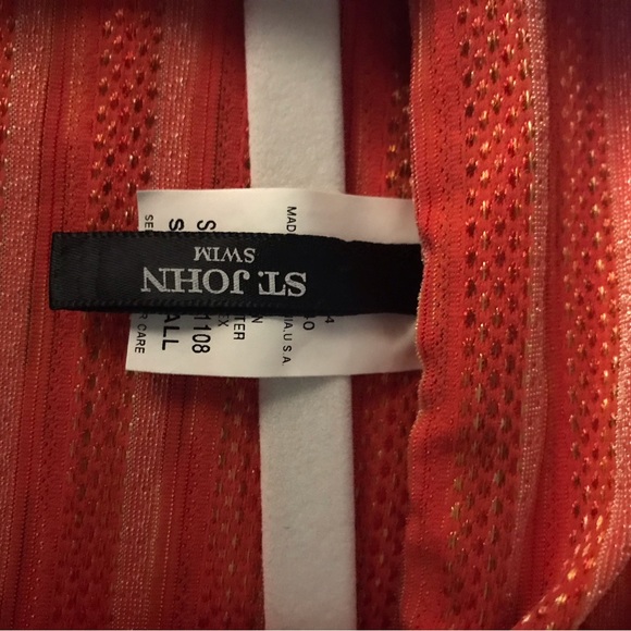 St. John Swim Trio: Bikini Swimsuit in Size 6 and Matching Swim Skirt in Small - Picture 10 of 11